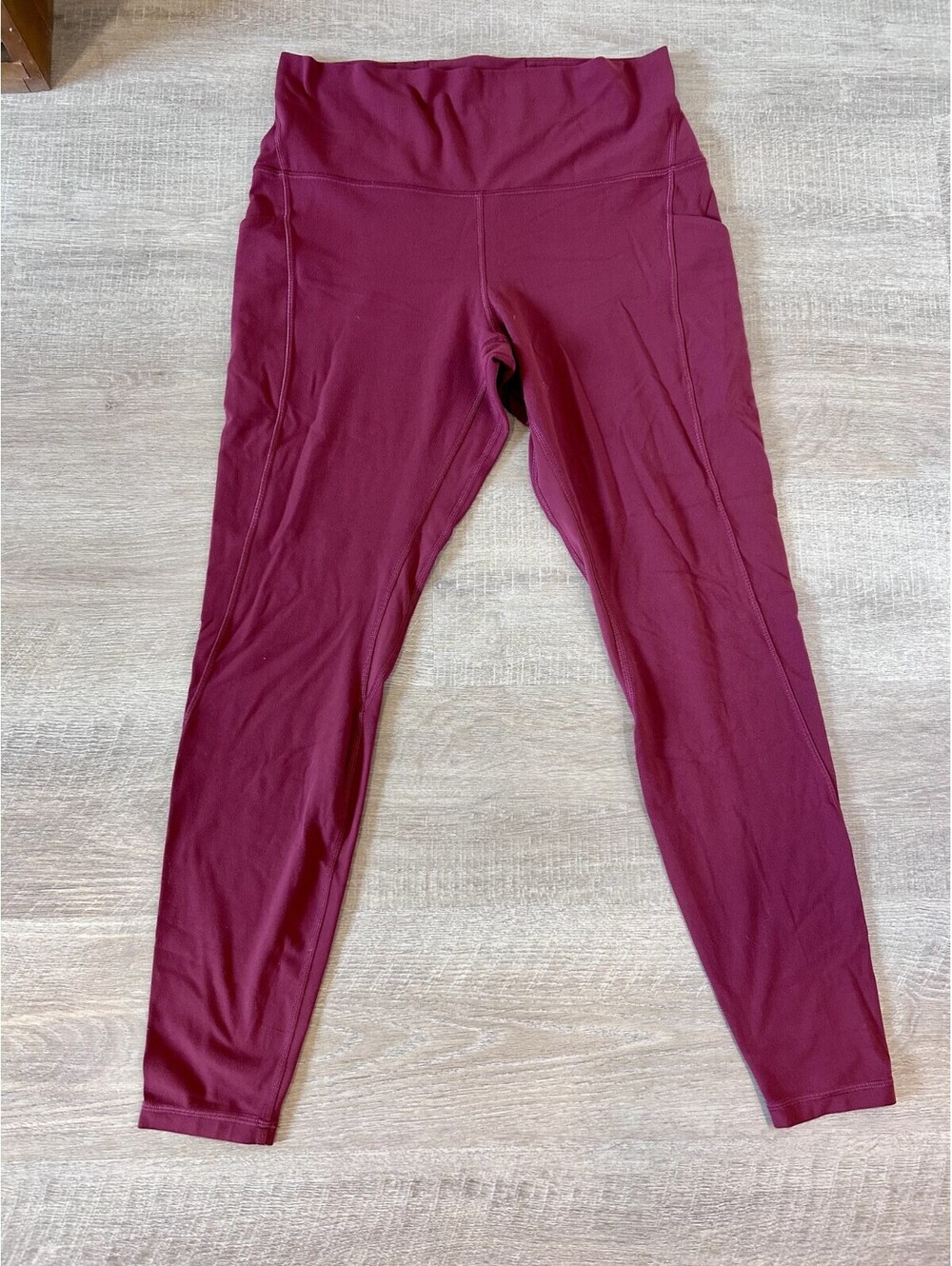 Lululemon Align High Rise Red Merlot Leggings Pants Women's Size 12